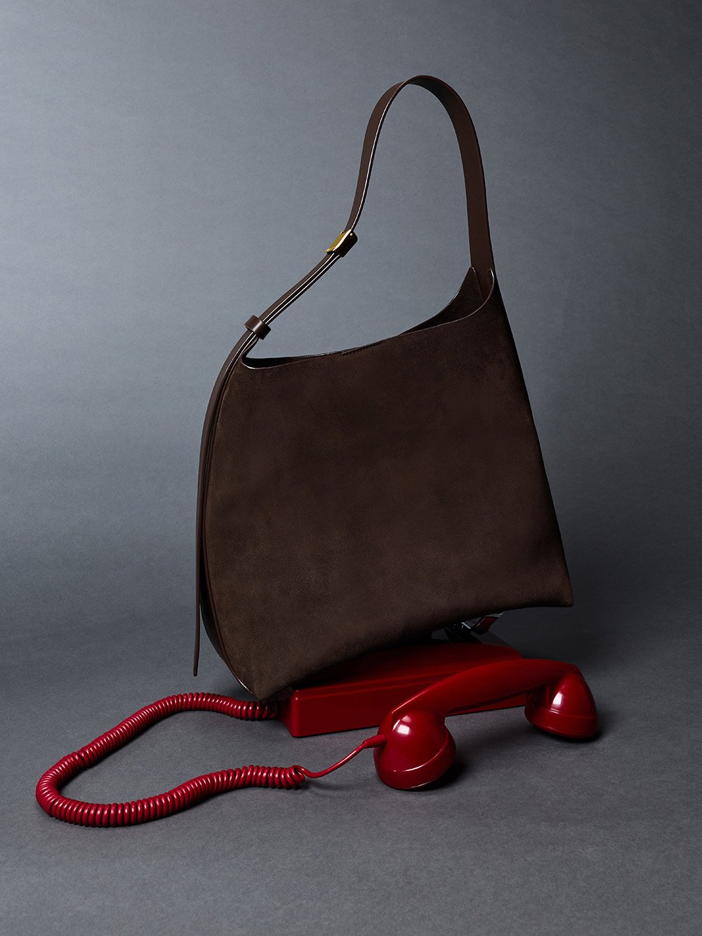 Women’s Edna Recycled Suede Tote Bag in espresso brown - CHARLES & KEITH
