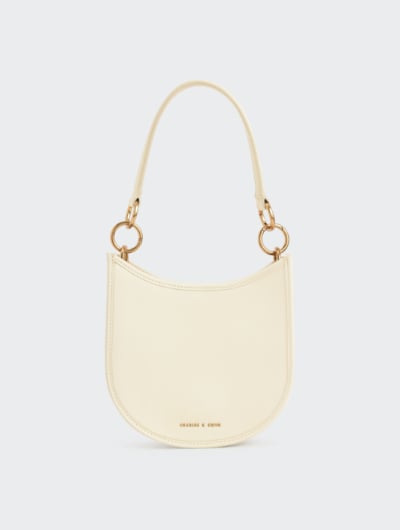 RING DETAIL HOBO BAG