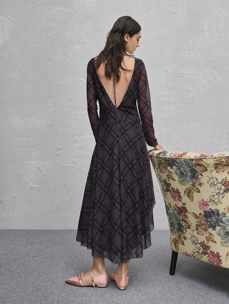 Women’s Jessy Recycled Polyester Bow Pointed-Toe Flats in pink - CHARLES & KEITH