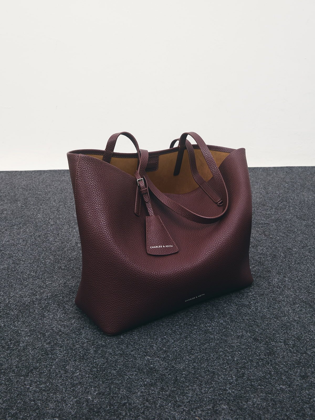 Wineberry Beryl Tote Bag -  CHARLES & KEITH