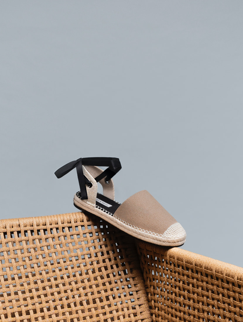 Women’s tie-around espadrille flats - CHARLES & KEITH