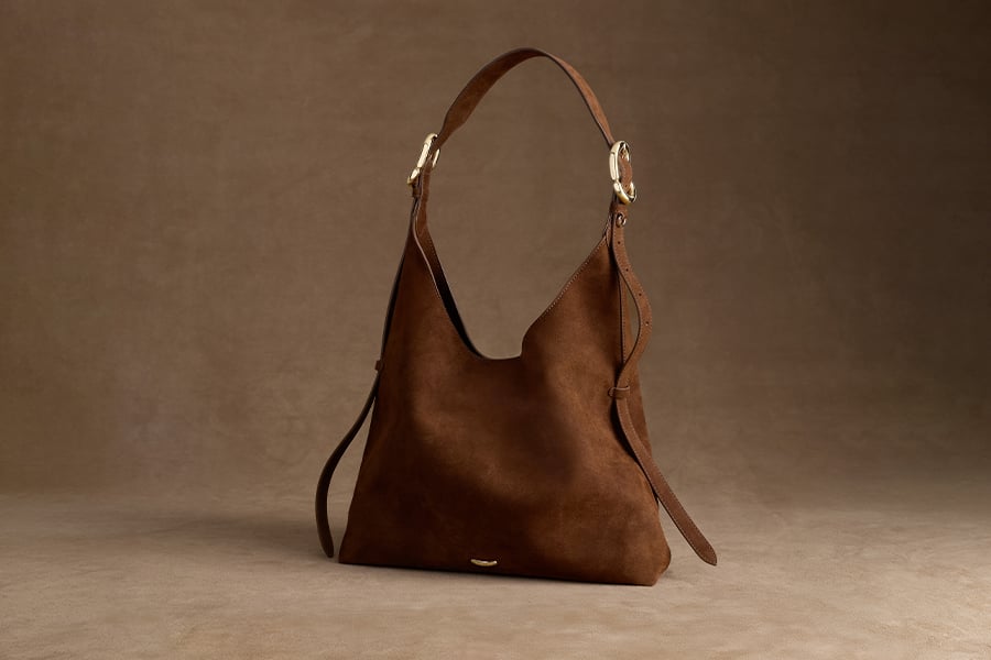 Pecan Brown Aislin Hobo Bag - CHARLES & KEITH