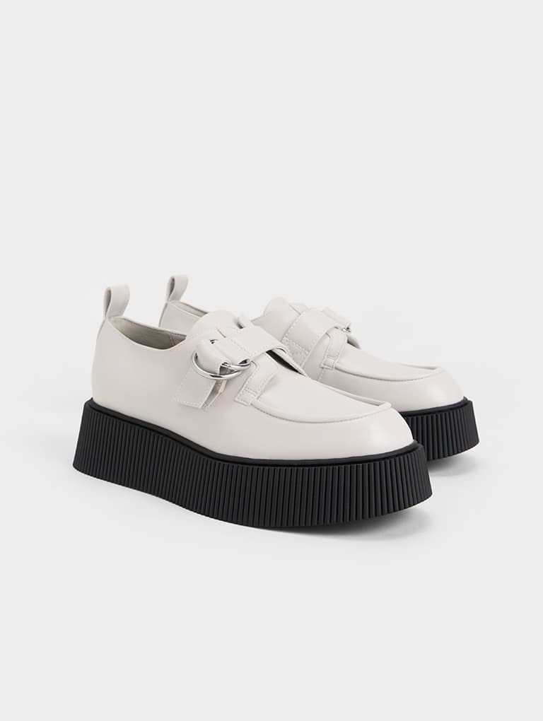 Women’s Cordova buckled platform loafers - CHARLES & KEITH