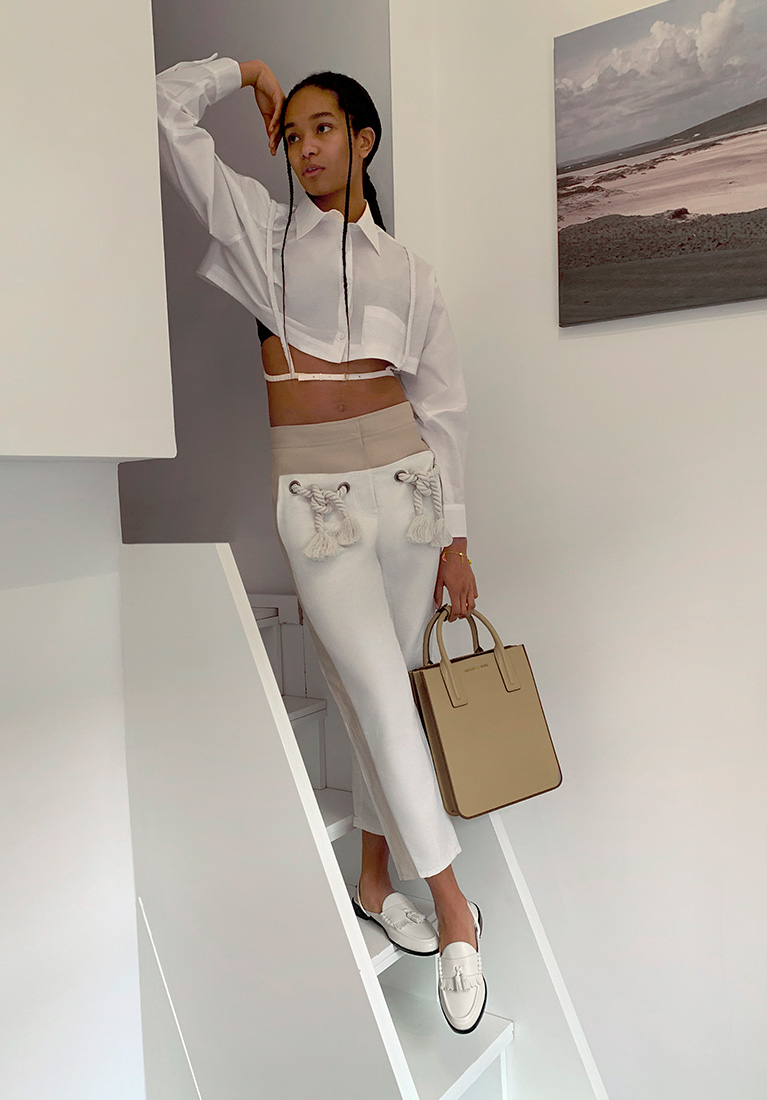 Women’s tassel slingback loafer mules and double handle tote bag – CHARLES & KEITH