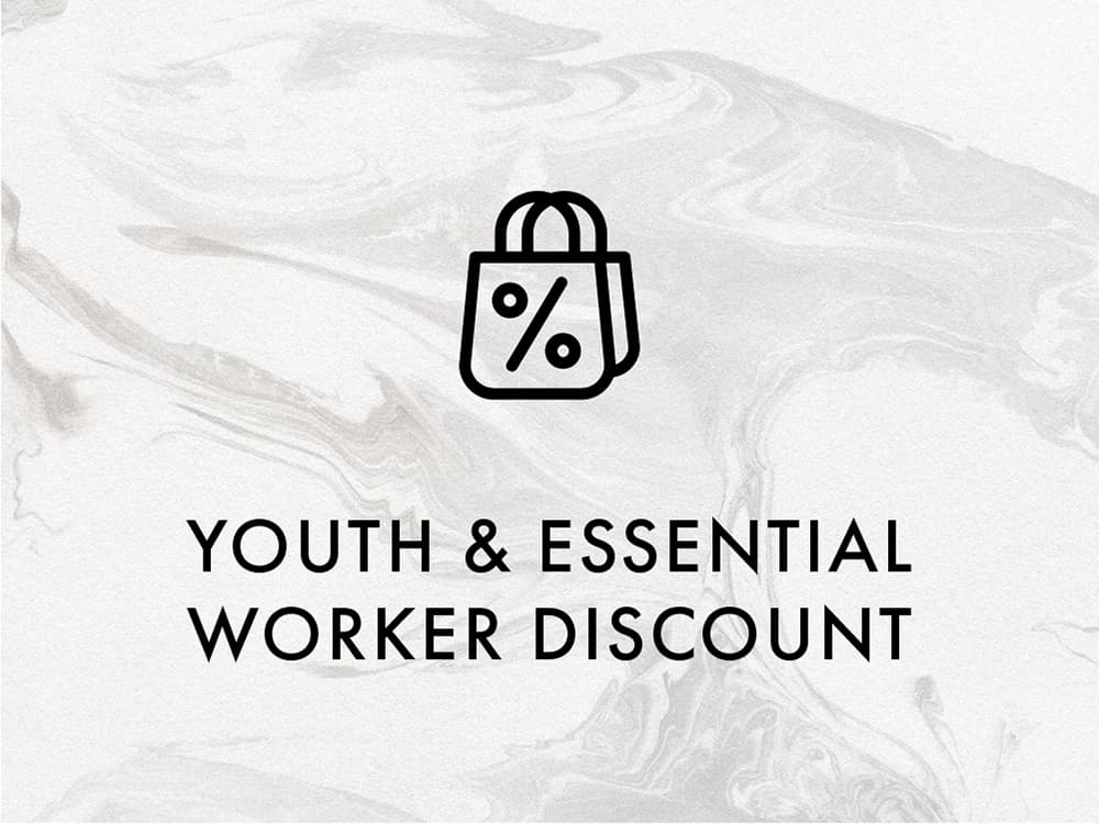 YOUTH & ESSENTIAL WORKERS ENJOY 15% OFF
