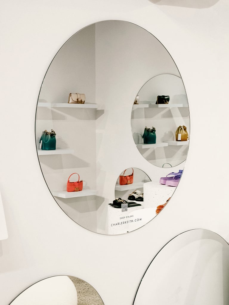 Interiors of CHARLES & KEITH’s pop-up store at Showfields, New York City - CHARLES & KEITH