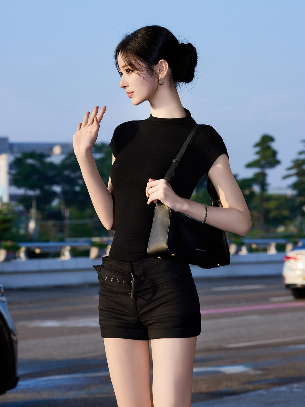 Aislin Shoulder bag in black - CHARLES & KEITH