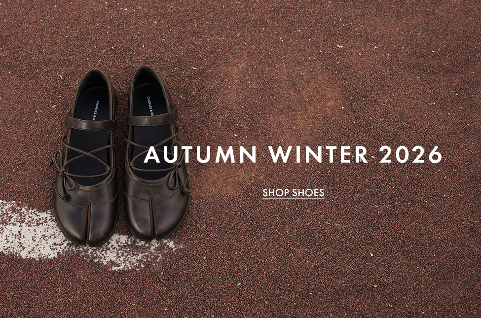Black Aether Lace-Up Split-Toe Mary Jane Flats – CHARLES & KEITH
