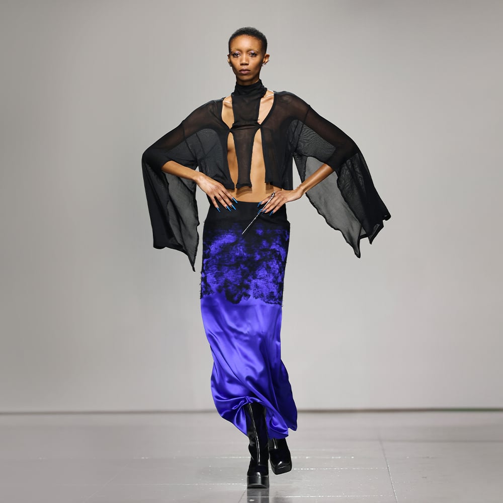 CHARLES & KEITH boots spotted at Chet Lo's Fall Winter 2023 presentation at London Fashion Week.
