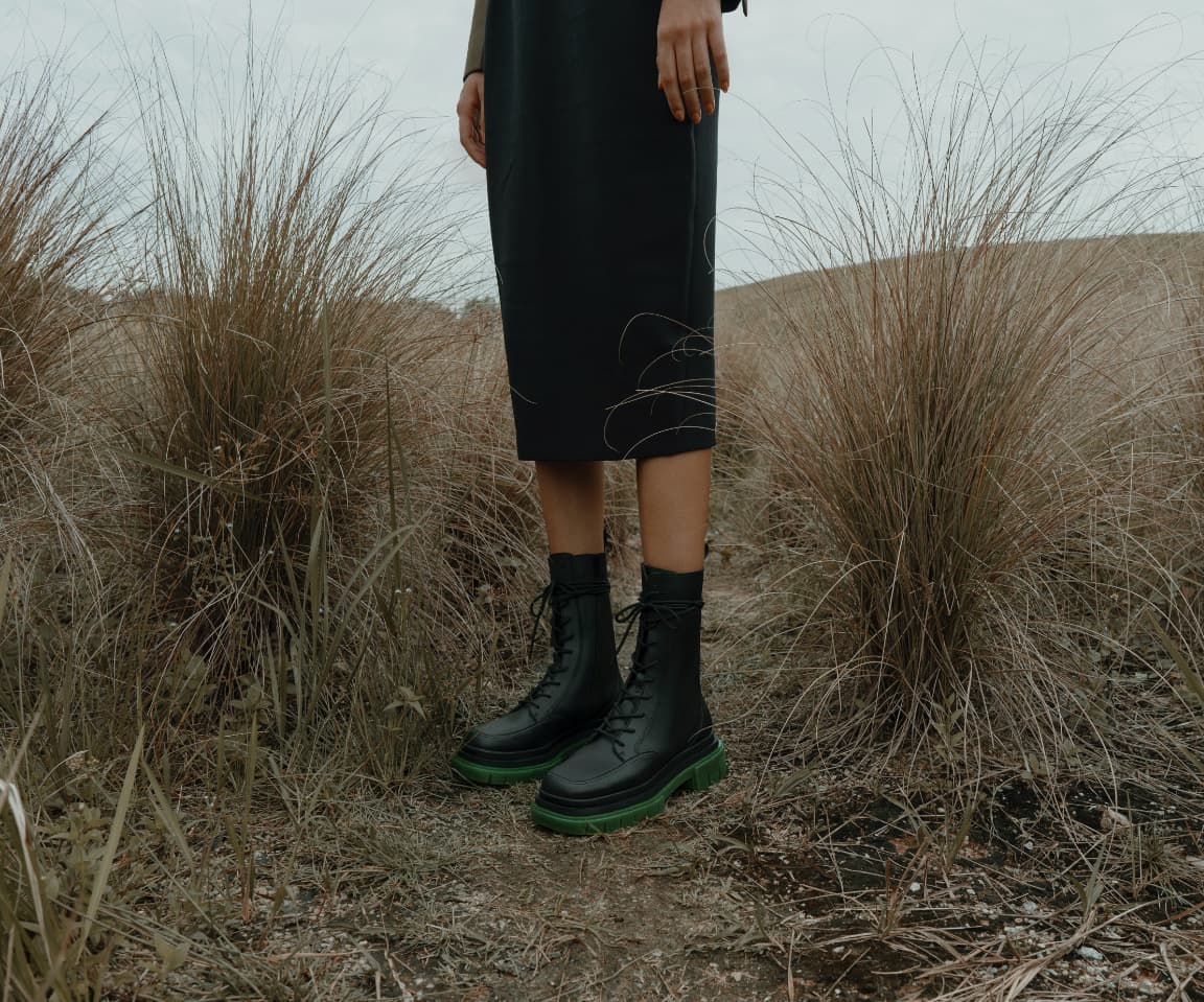 Women’s lace-up ankle boots in black - CHARLES & KEITH