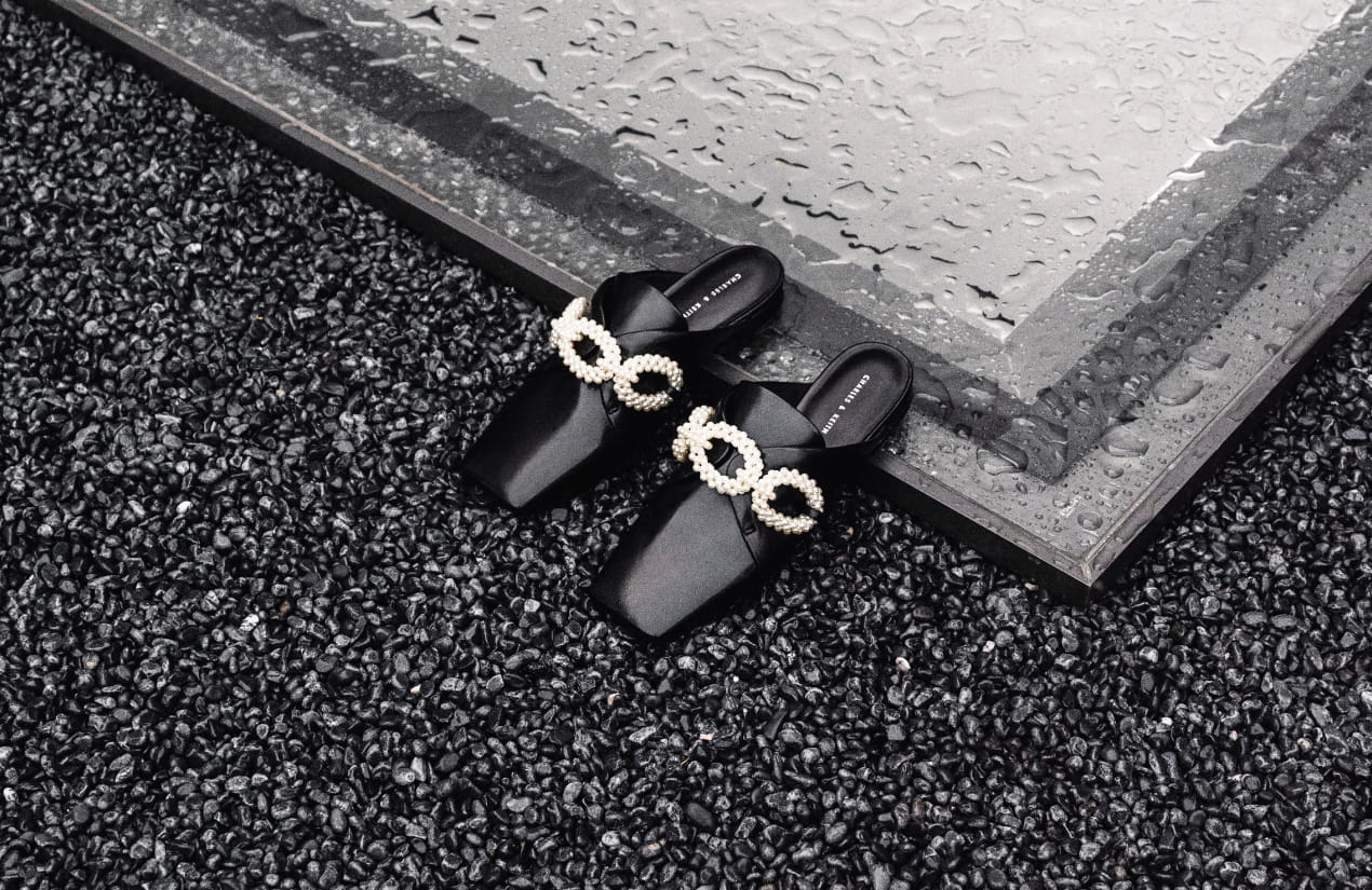 Women’s Perline beaded loafer mules - CHARLES & KEITH