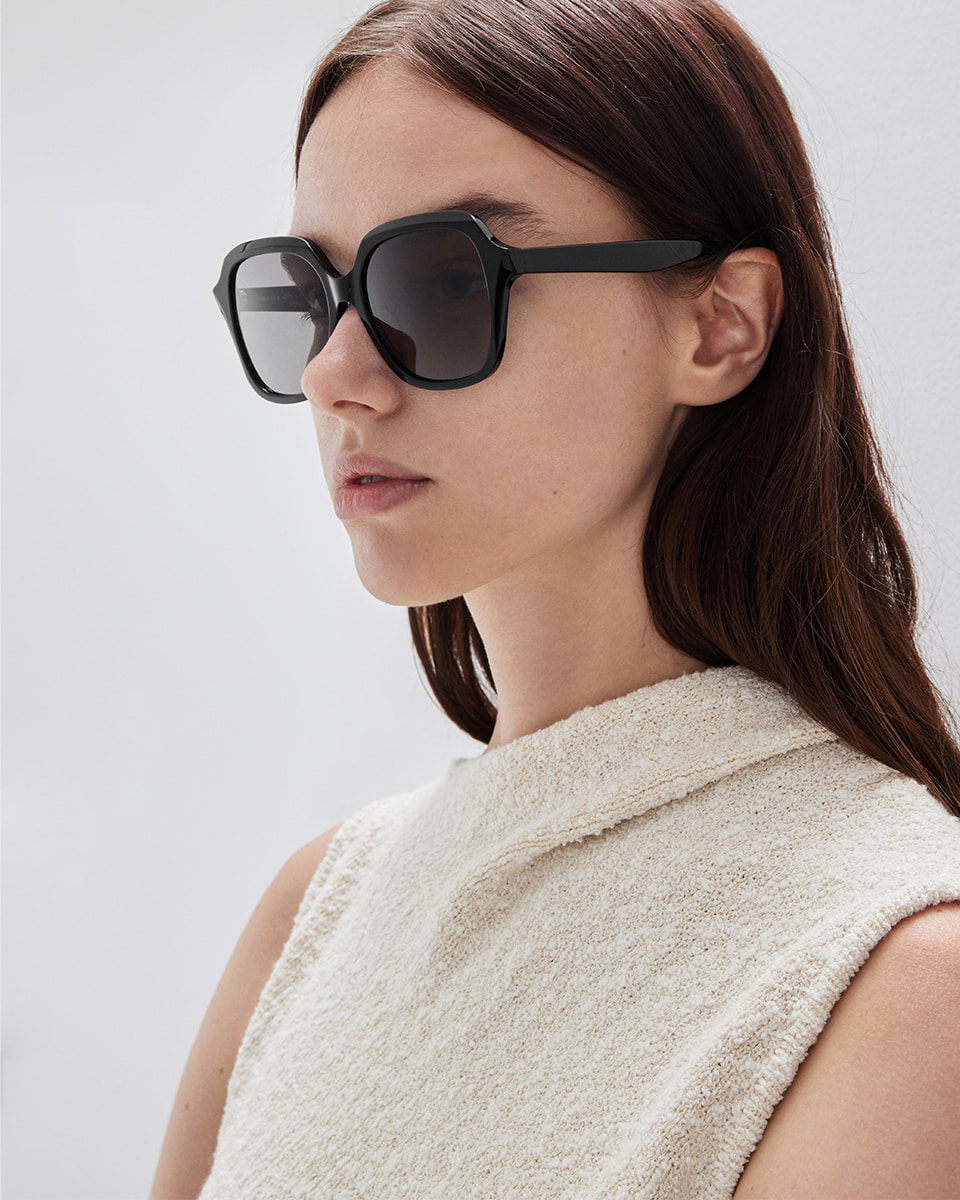 Women’s recycled acetate wide-square sunglasses - CHARLES & KEITH