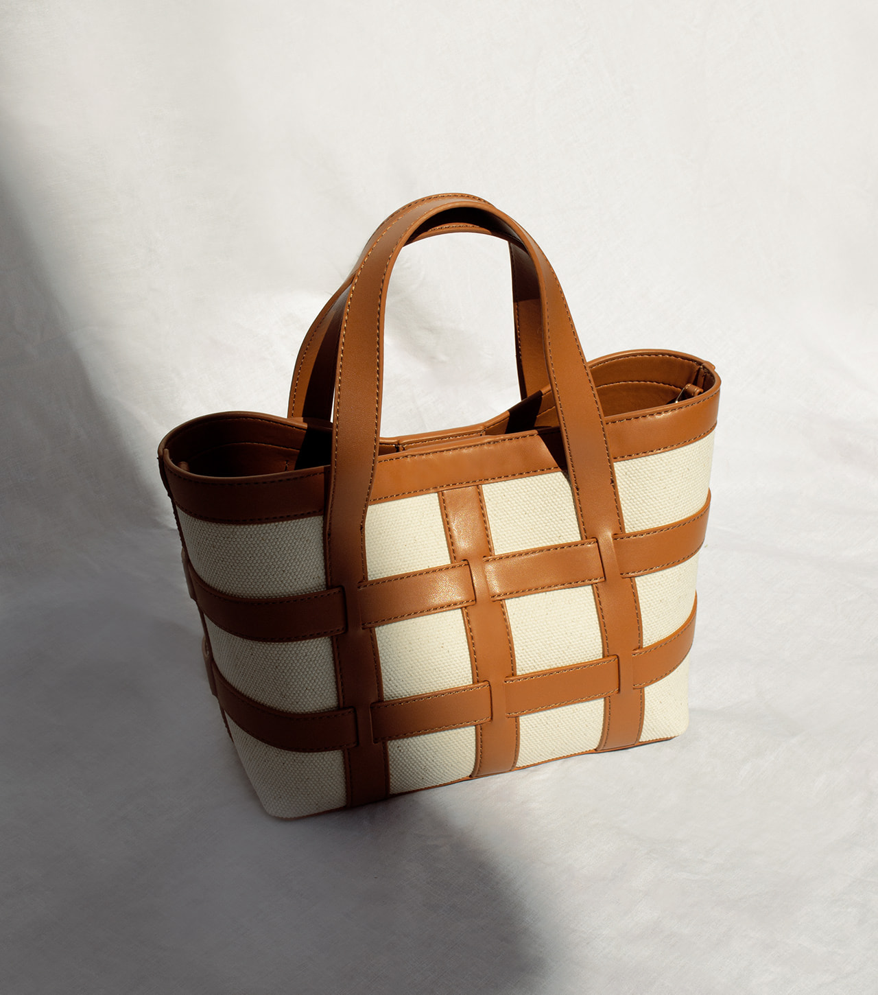 Women’s caged canvas tote bag – CHARLES & KEITH