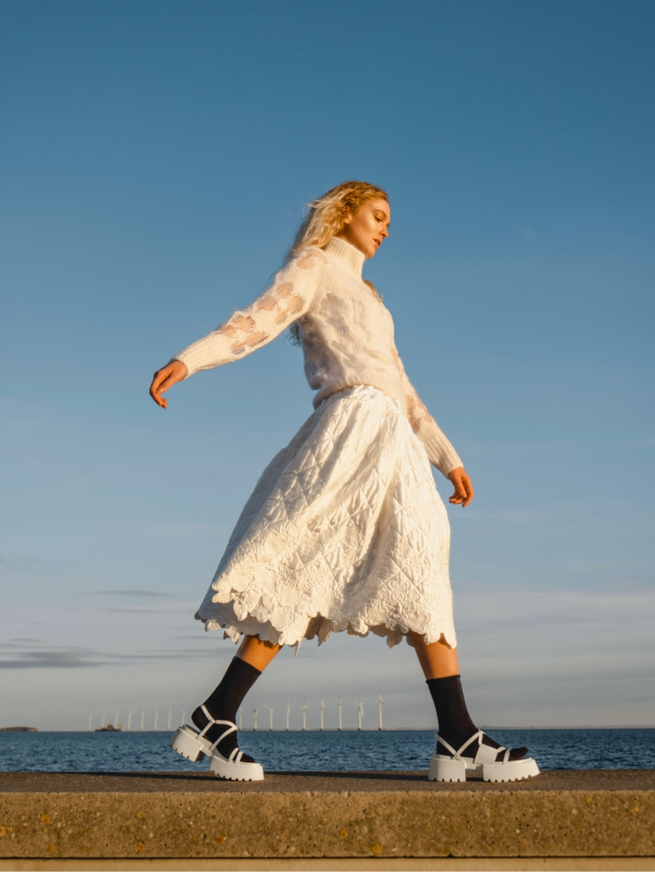 Women’s Nadine Strappy Platform Sandals in white - CHARLES & KEITH