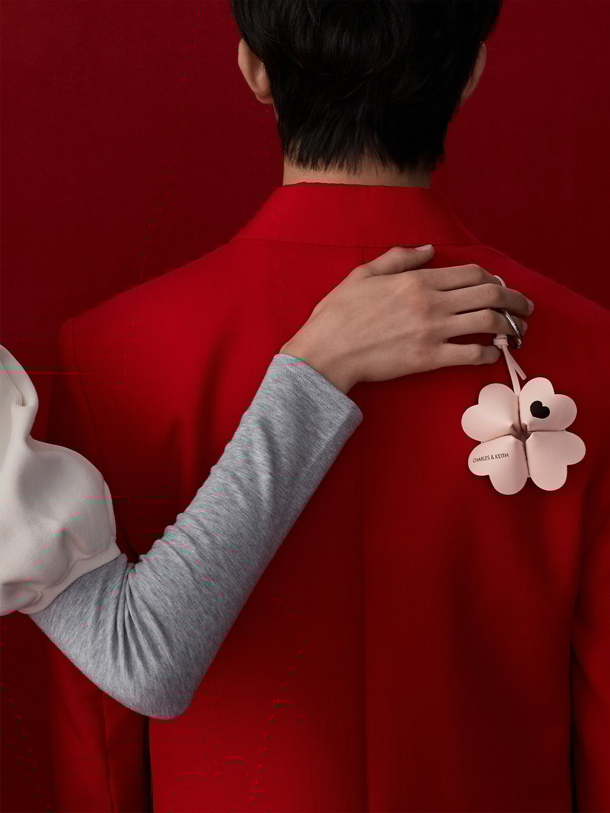 Pink Annalise Resin-Heart Necklace - CHARLES & KEITH