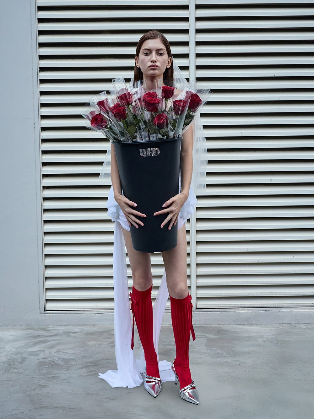 Jessy Metallic Leather Bow Slingback Pumps in silver - CHARLES & KEITH