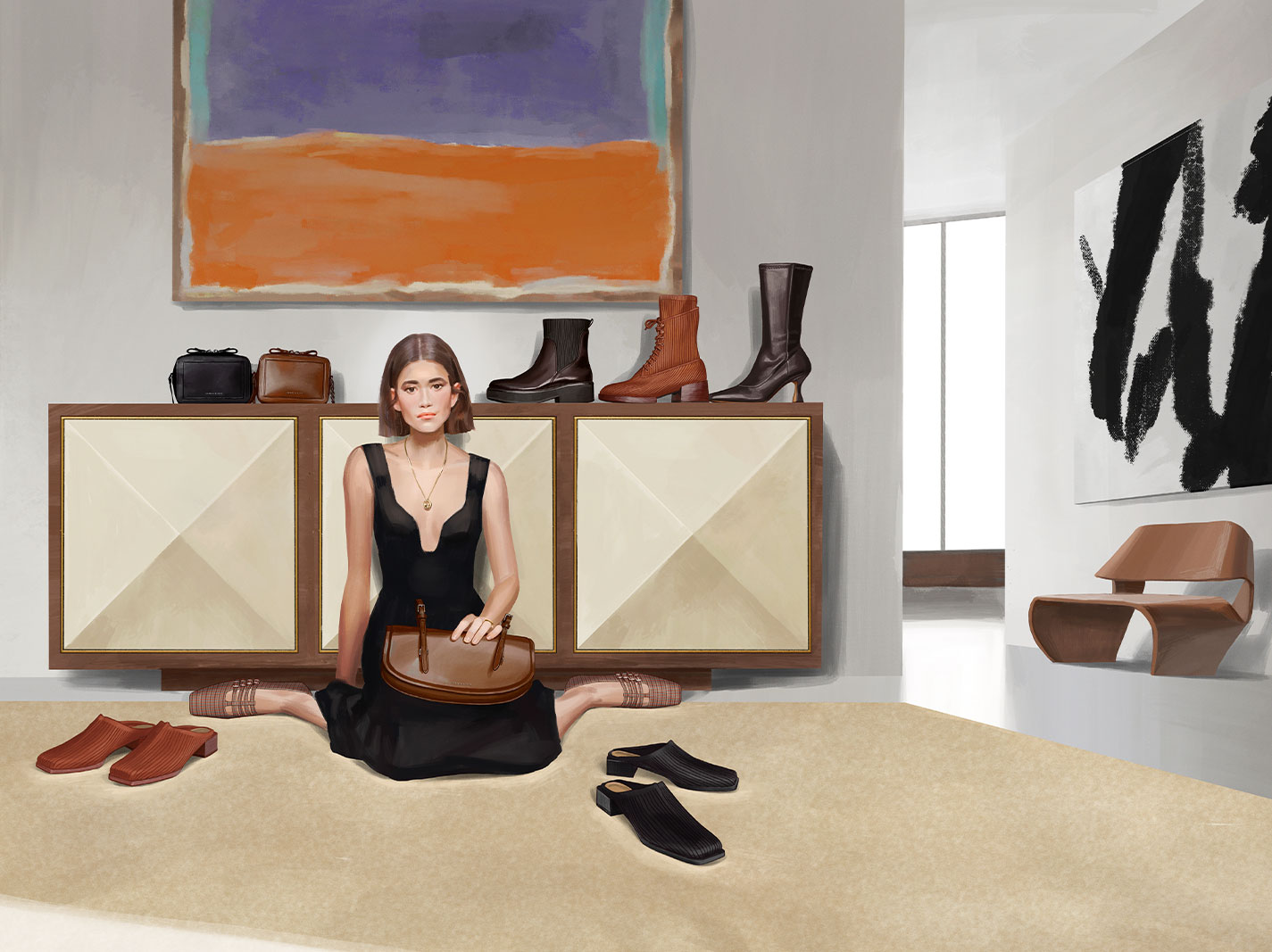 A compilation of illustrations from the CHARLES & KEITH Autumn Winter 2020 campaign - CHARLES & KEITH - Web - Right Side