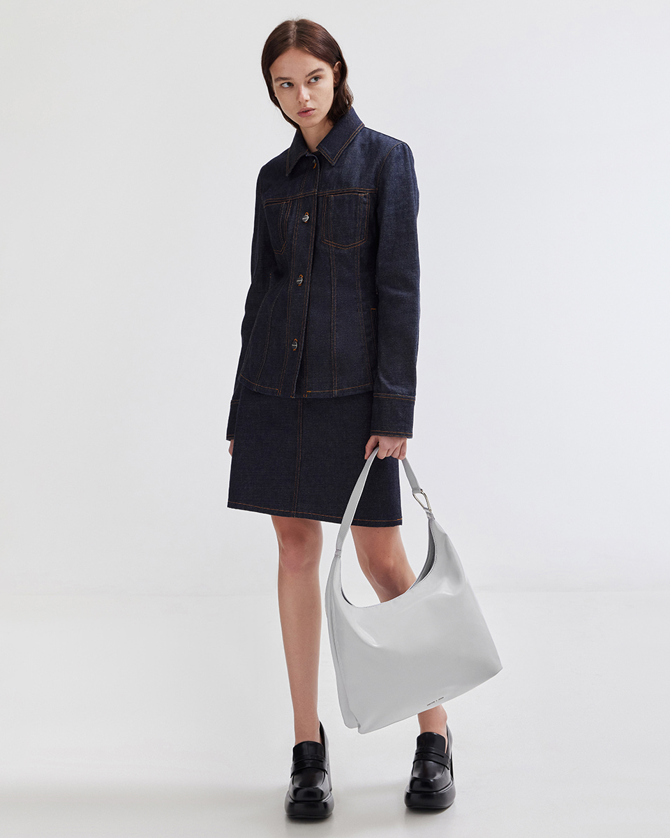 Women’s Lumen slouchy hobo bag in grey  - CHARLES & KEITH
