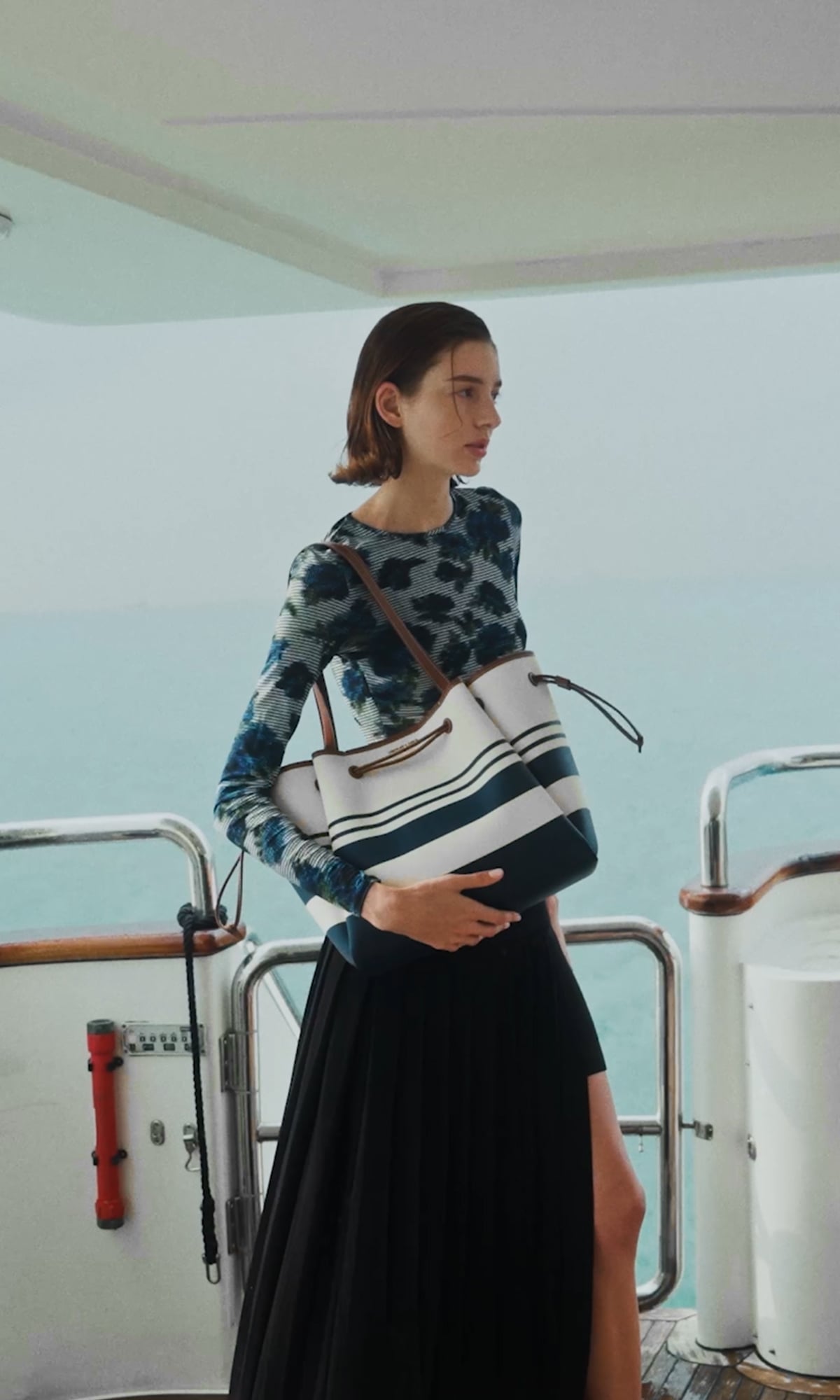 Multi Hanya Canvas Striped Drawstring Tote Bag -  CHARLES & KEITH