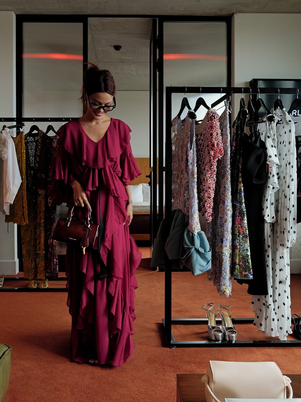 Lily May Mac in Romance Was Born at Australian Fashion Week - CHARLES & KEITH