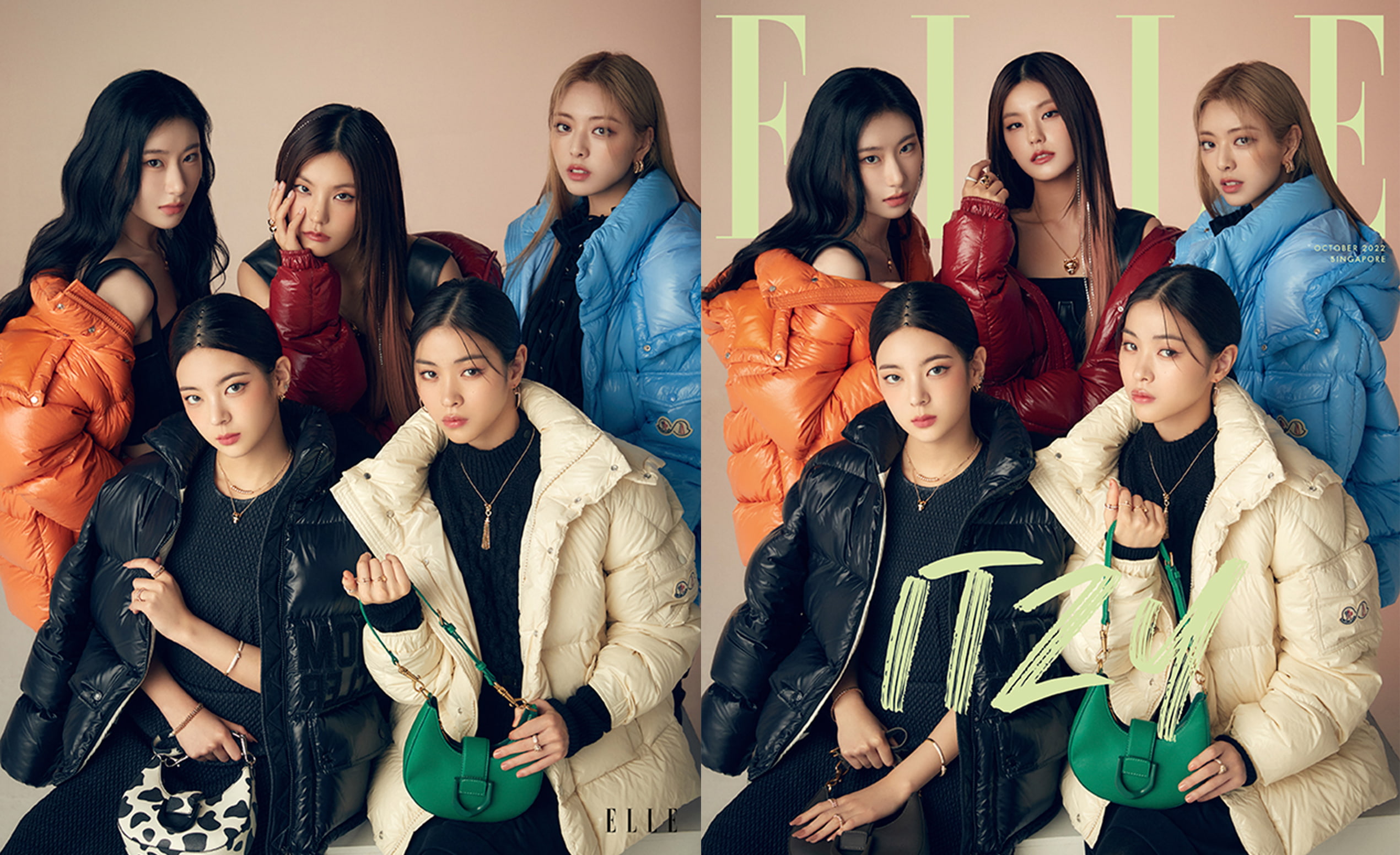 ITZY poses for Elle Singapore in the ITZY x CHARLES & KEITH ‘ITZ MINE’ collection, ITZY spotted in the ITZY x CHARLES & KEITH ‘ITZ MINE’ collection on the front page of Elle Singapore - CHARLES & KEITH