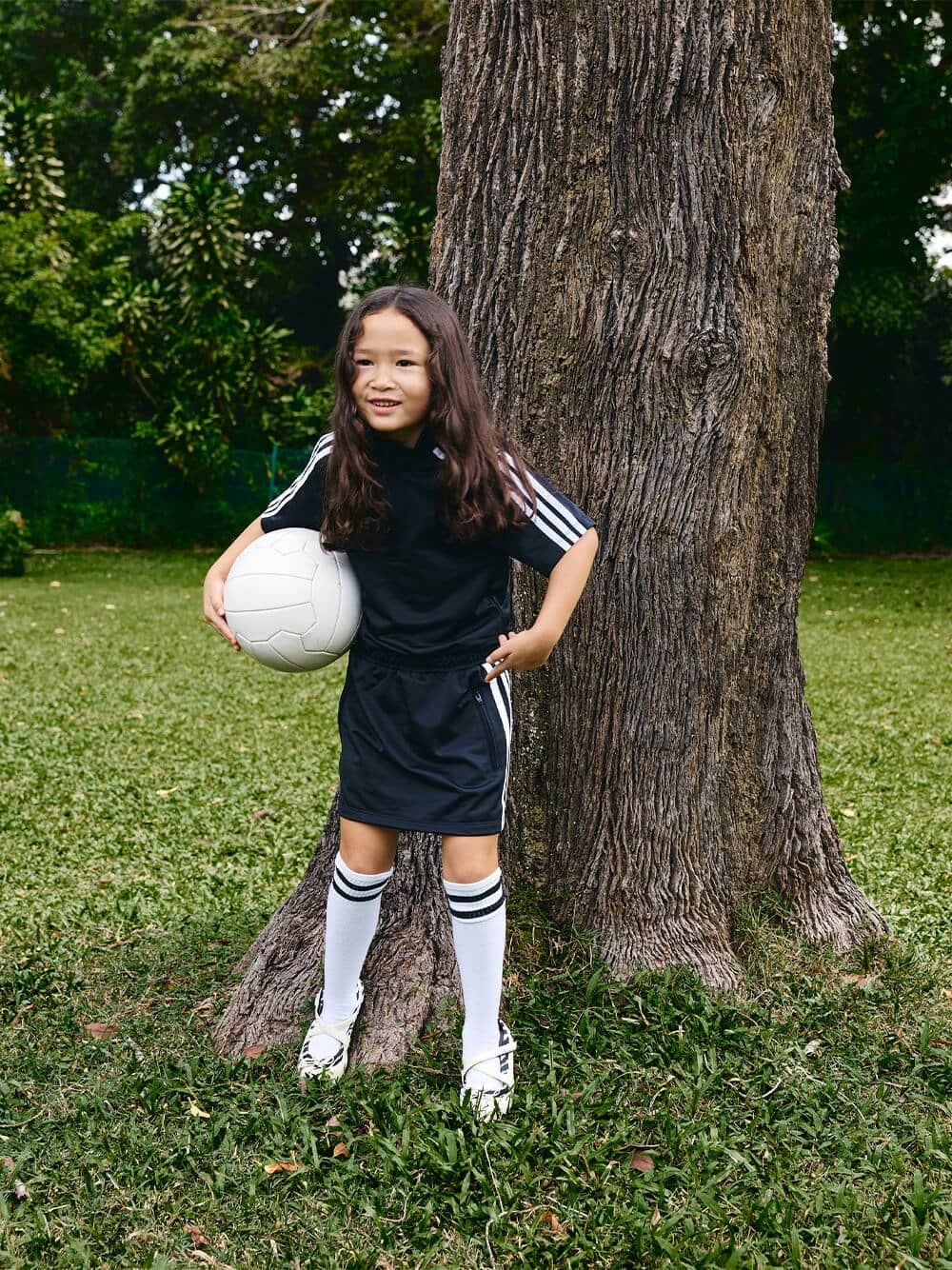 Girls' zebra-print crossover Mary Jane sneakers in black textured - CHARLES & KEITH