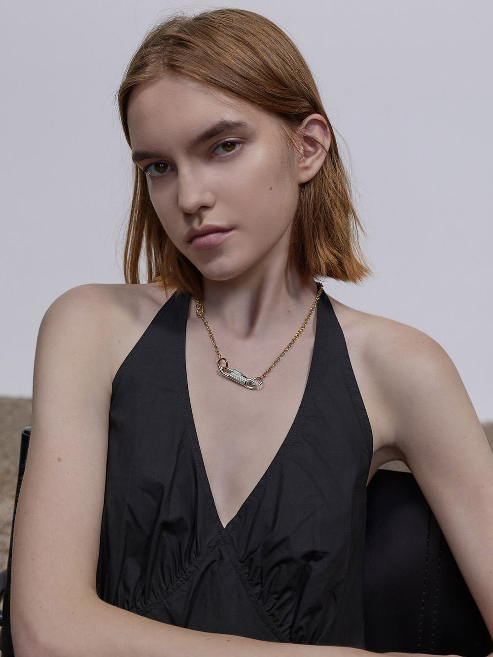 Delfina Two-Tone Necklace in multi - CHARLES & KEITH