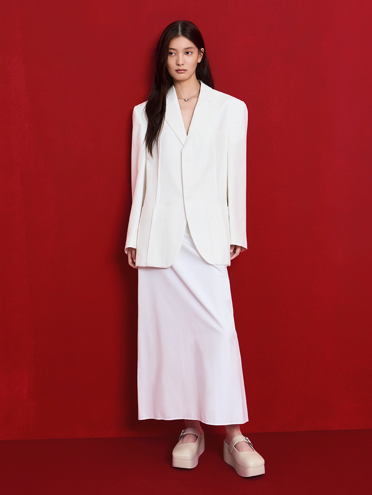 Women’s Double-Strap Slingback Mary Jane Pumps in black - CHARLES & KEITH