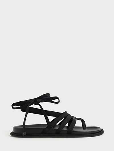 TIE-AROUND THONG SANDALS