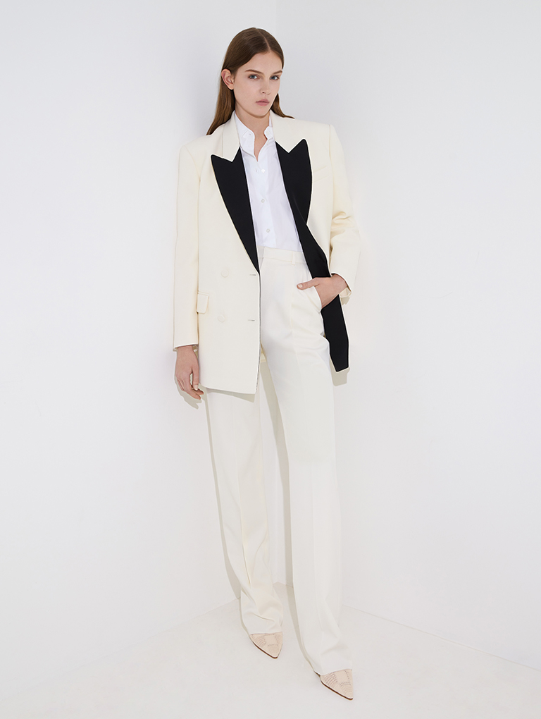 Women’s mesh woven heeled mules in cream – CHARLES & KEITH