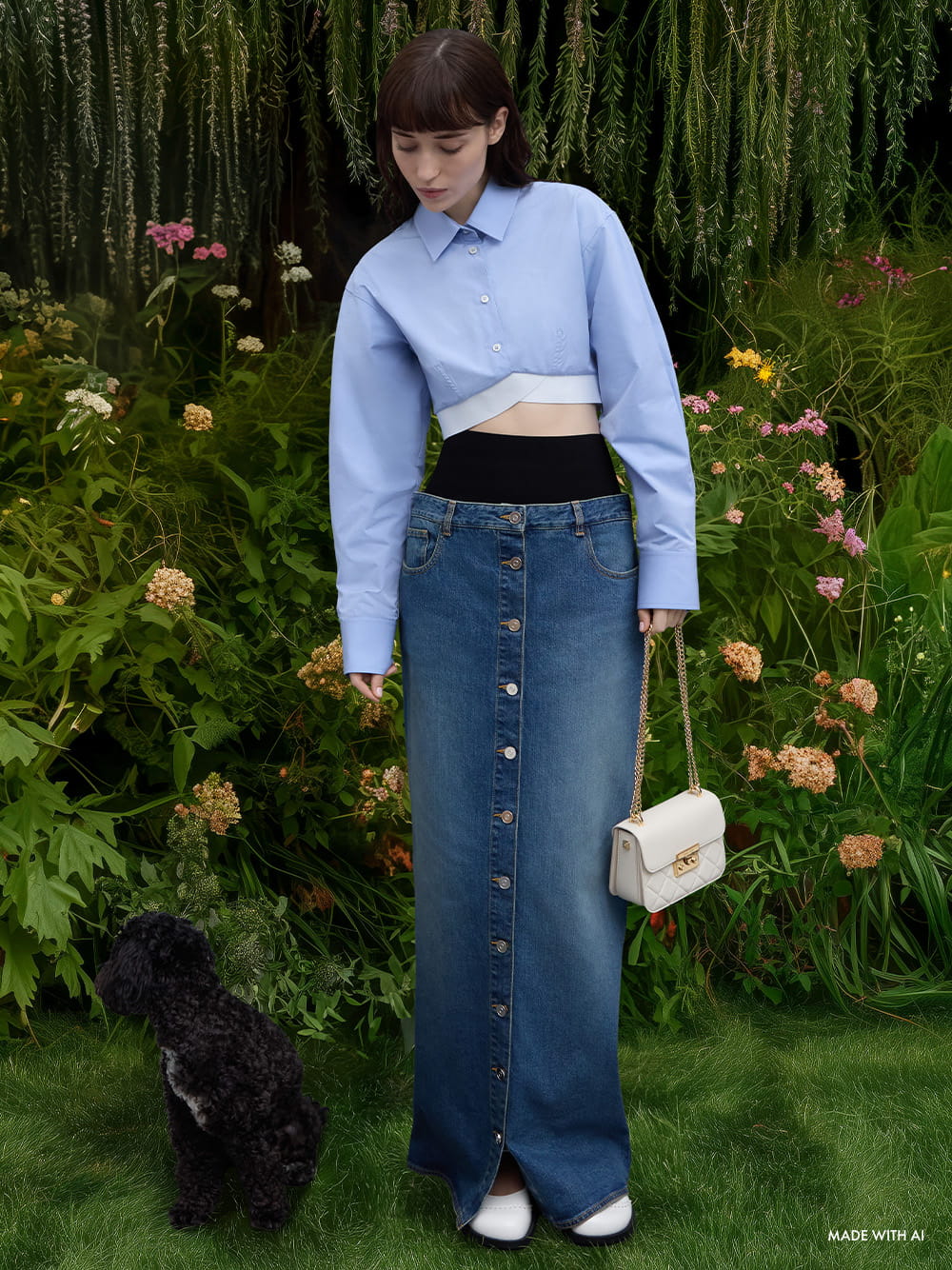 Women’s Alva quilted chain-handle bag in cream - CHARLES & KEITH