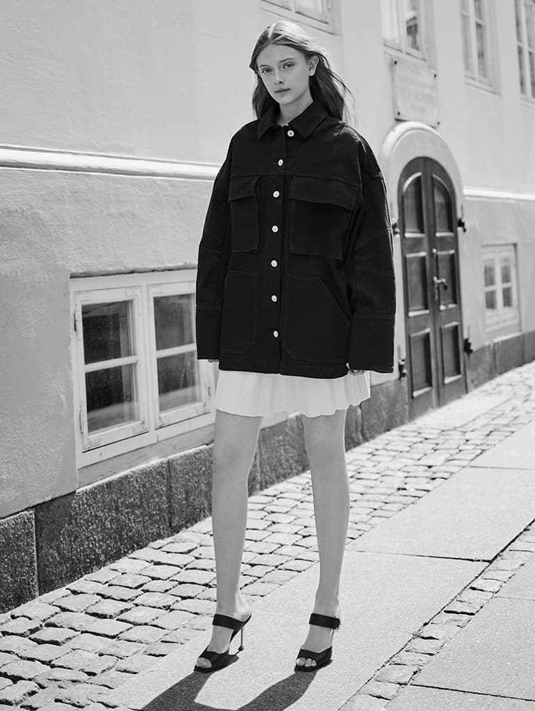 Girls’ Gabine recycled polyester mules – CHARLES & KEITH