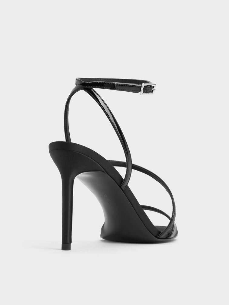 A traditional slim, stiletto heel, usually above 8cm.