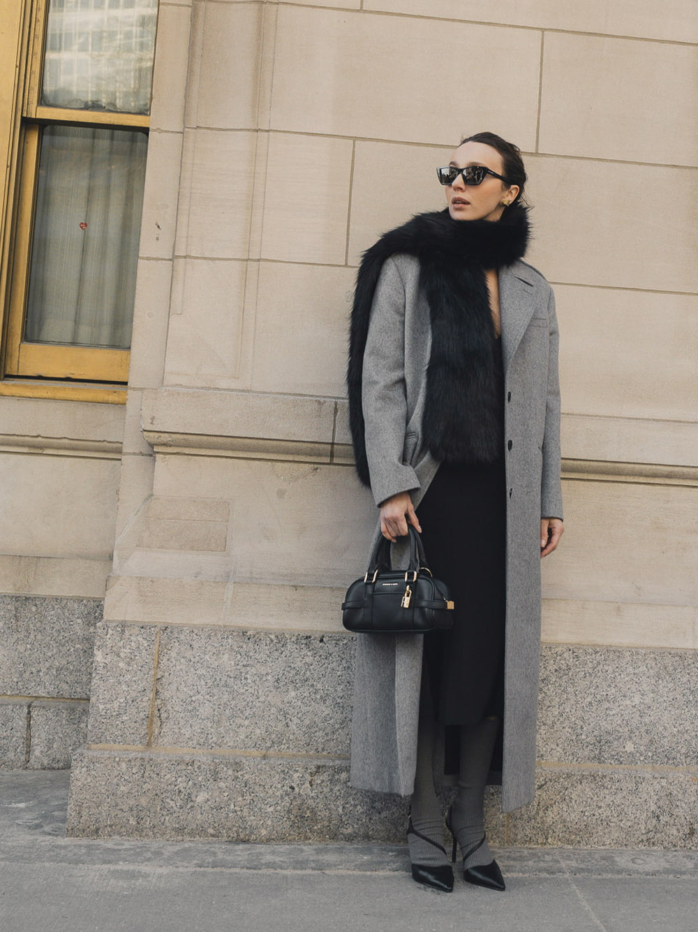 Scottie Bowling Bag and Cordelia Pointed Slingback Pumps - CHARLES & KEITH