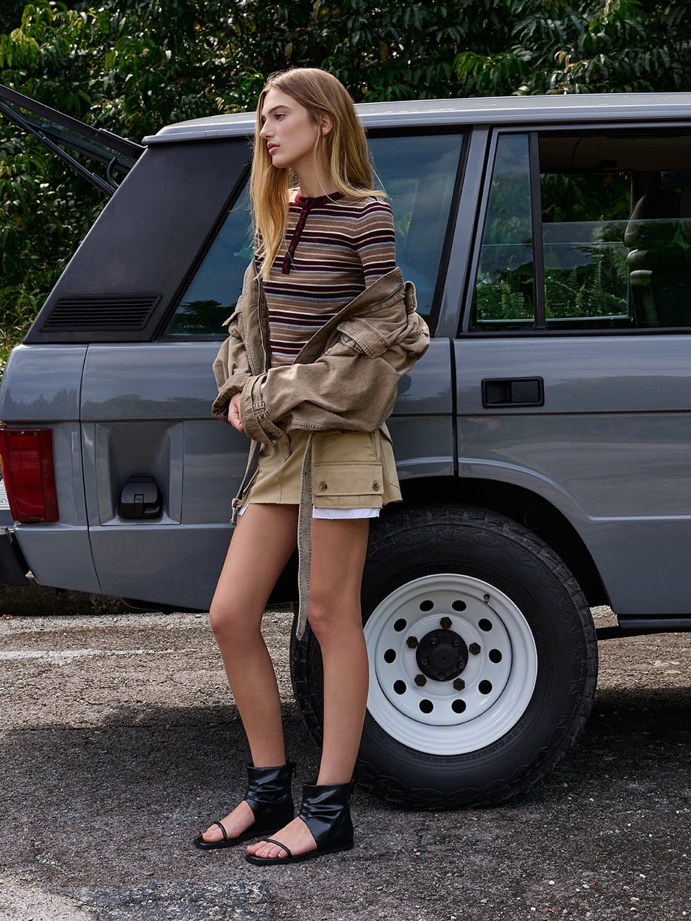 Women’s black Joplin faux suede ruched boot sandals - CHARLES & KEITH