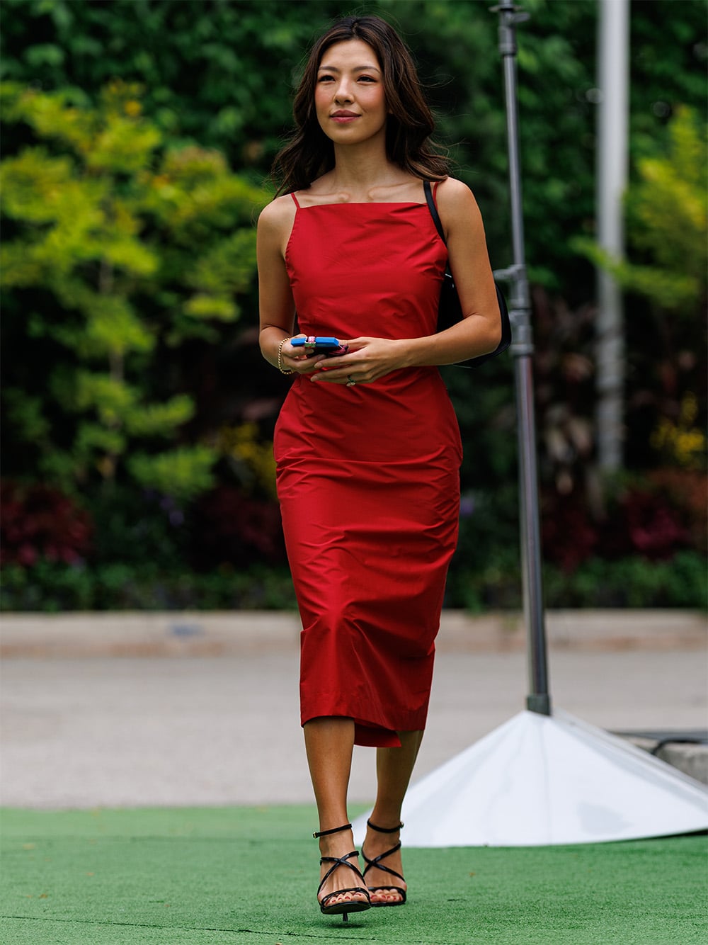 Women’s Patent Leather Strappy Stiletto Sandals, as seen on Lily Muni He - CHARLES & KEITH