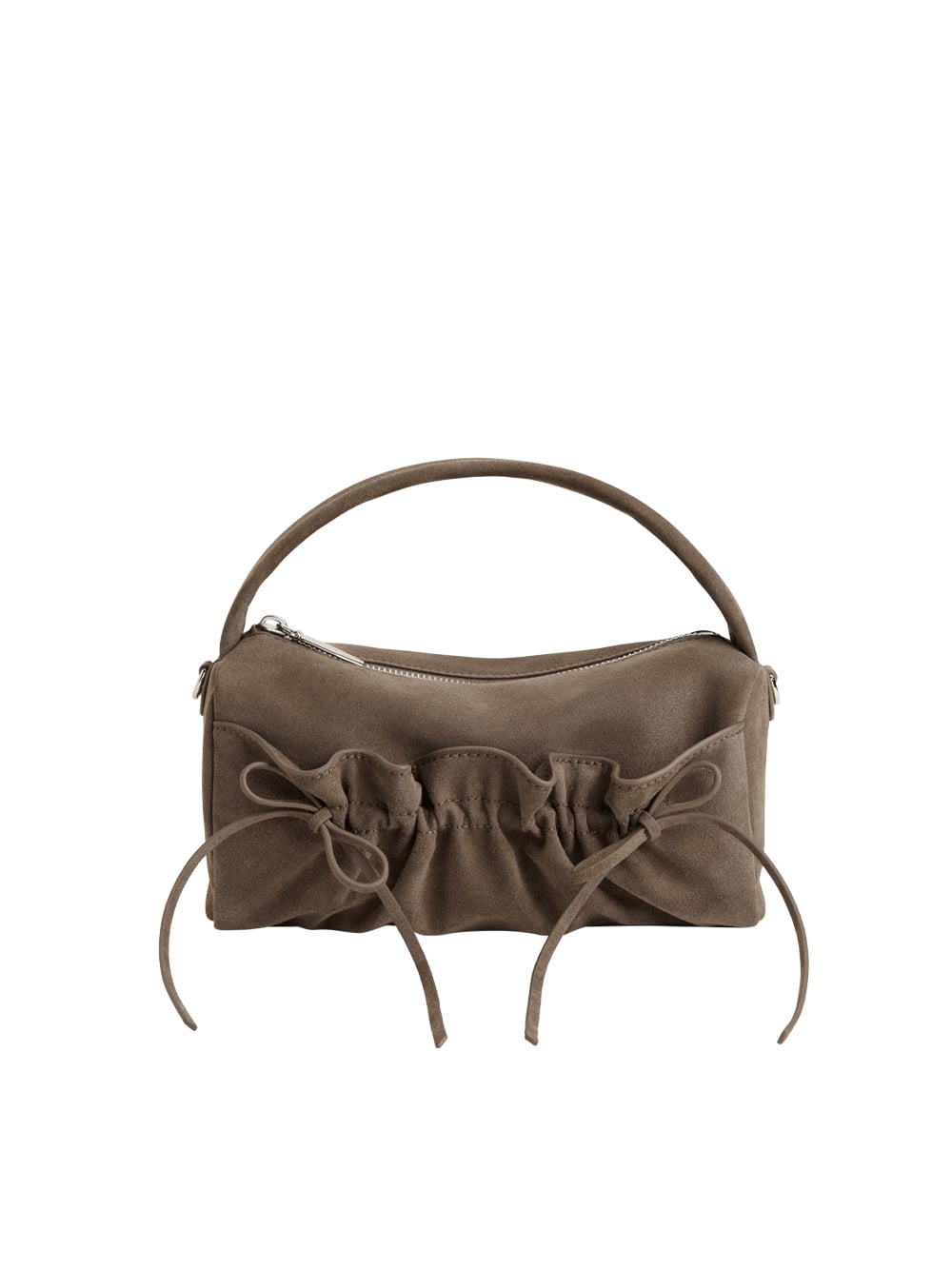 Reese Ruched Bow Top Handle Bag - CHARLES & KEITH