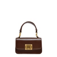 METALLIC TURN-LOCK BAG