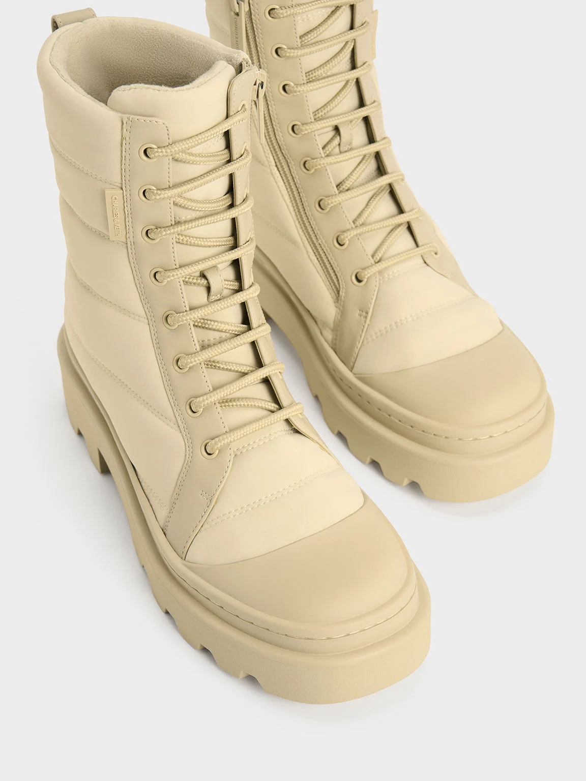 Lace-Up Calf Boots - Black Box