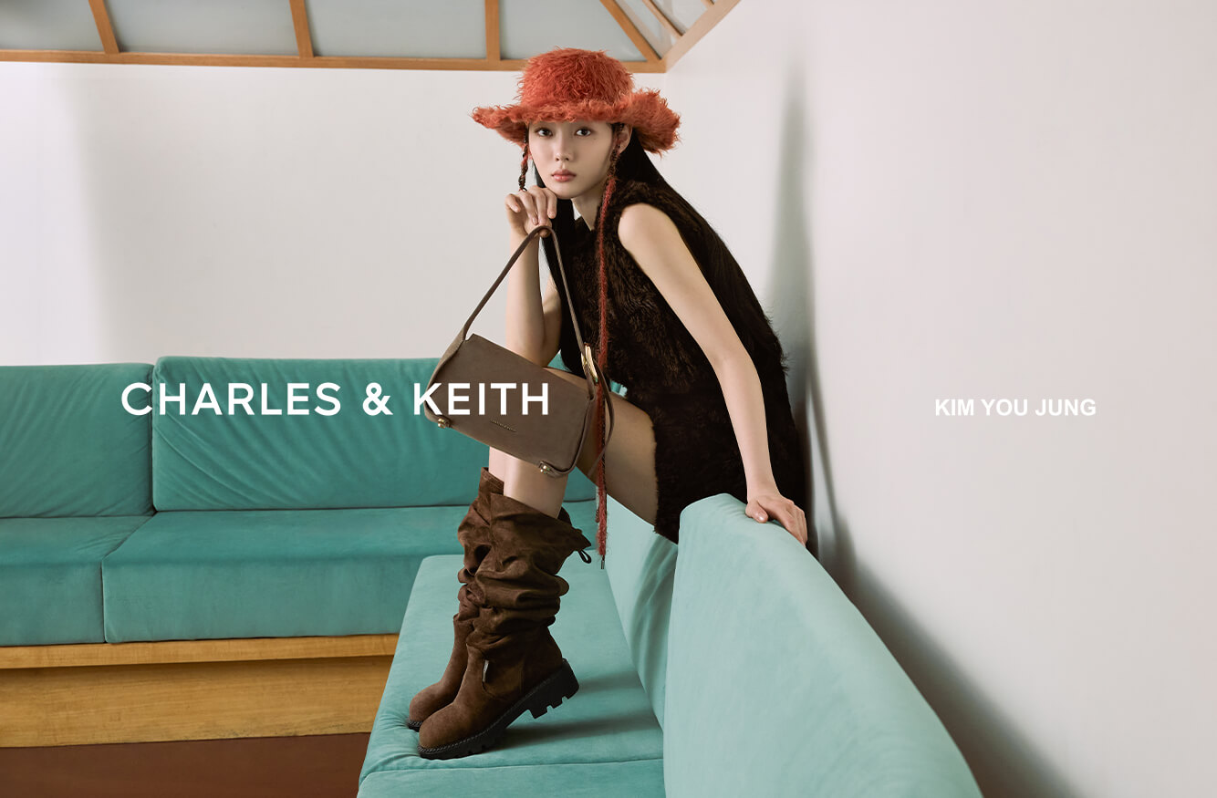 Women’s Aether grommet & stud Mary Jane flats and Reese ruched bow top handle bag - CHARLES & KEITH