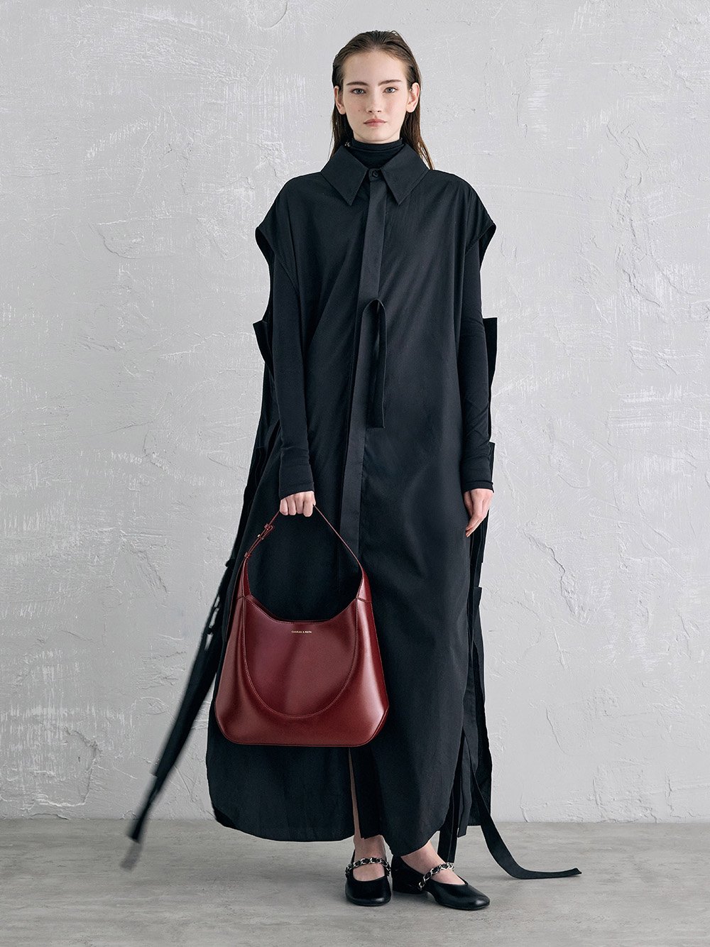 Women’s Sigrid Hobo Bag in mulberry plum - CHARLES & KEITH