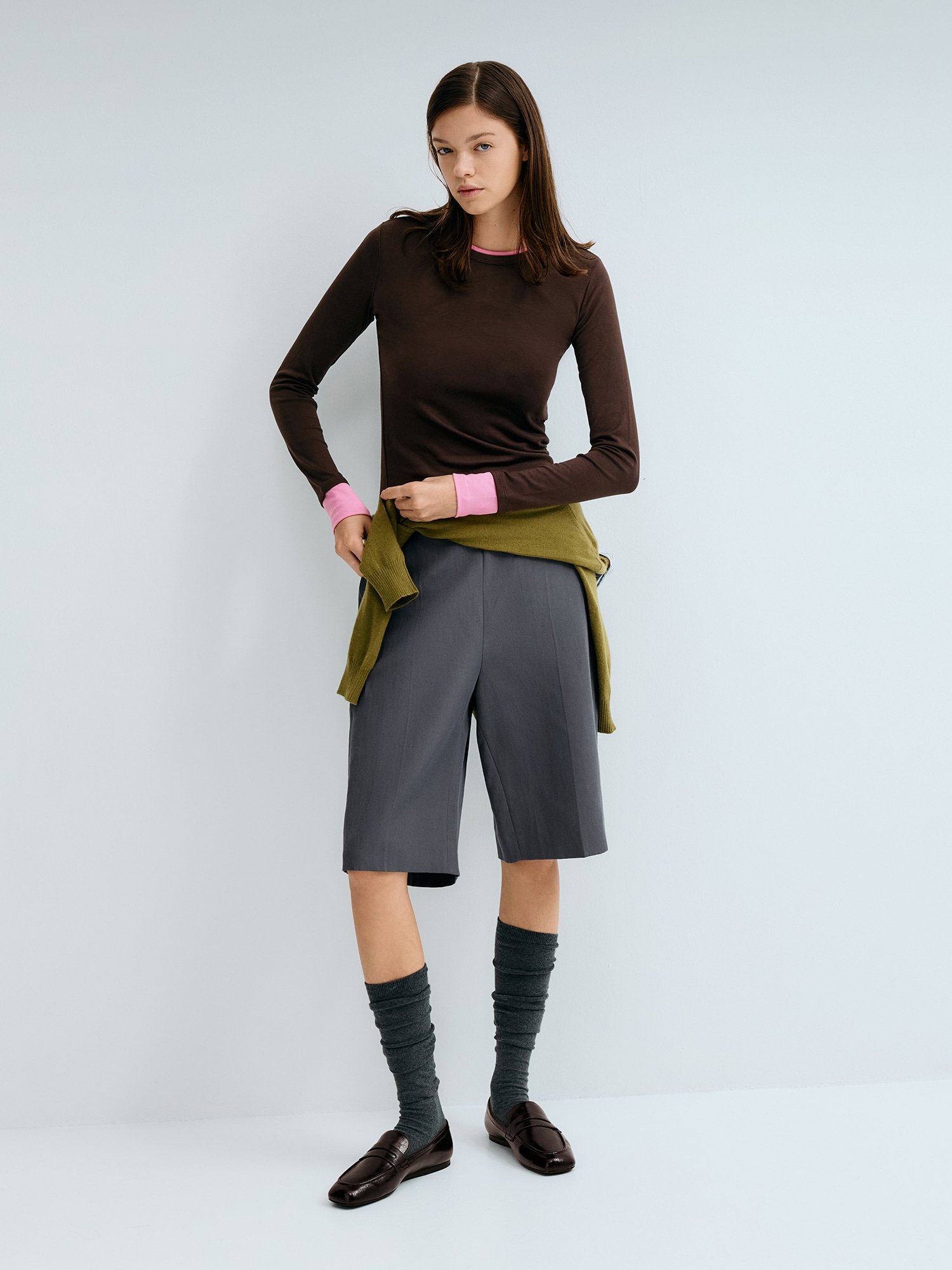 Chalk Louise Faux Suede Mary Jane Sneakers  - CHARLES & KEITH