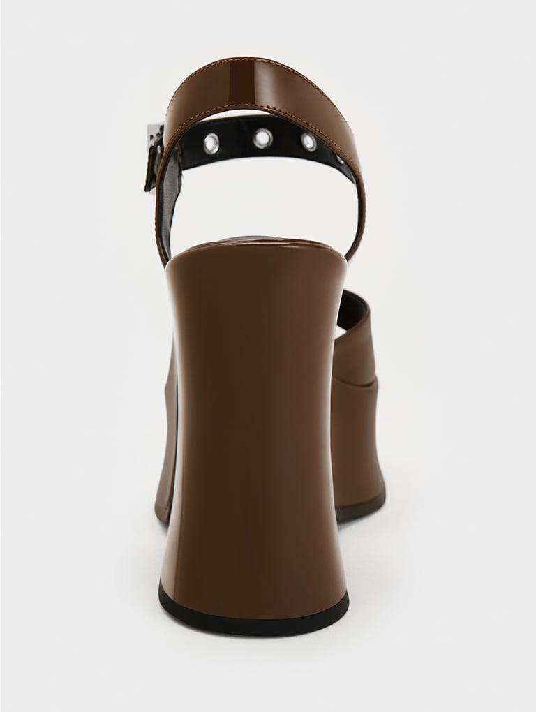 Jocelyn Grommet Ankle-Strap Platform Sandals – CHARLES & KEITH