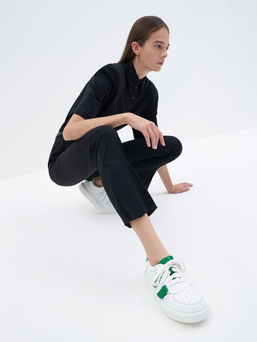 Lace-Up Velcro Sneakers