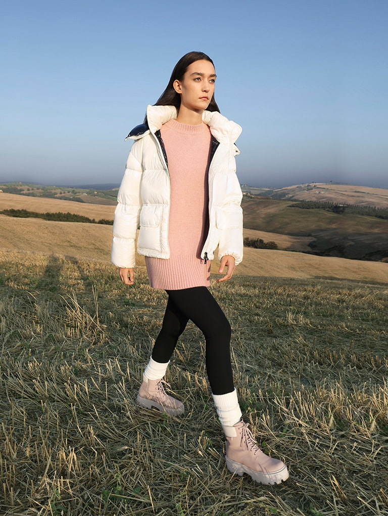 Women’s Ripley ridged sole ankle boots - CHARLES & KEITH