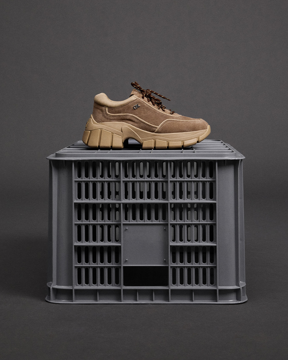 Women’s Yunna Suede & Recycled Fabric Chunky Sneakers in Taupe – CHARLES & KEITH