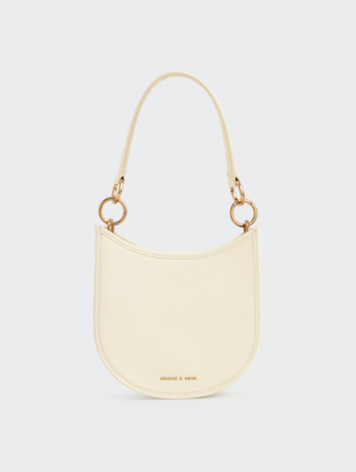 RING DETAIL HOBO BAG