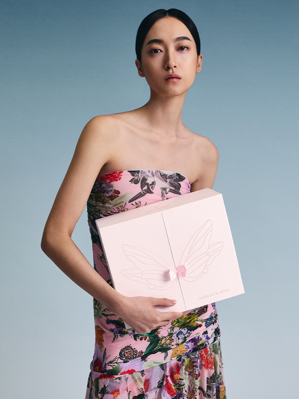 Gift Set: Cressida Quilted Top Handle Bag With Bag Charms in Cotton Candy Pink - CHARLES & KEITH