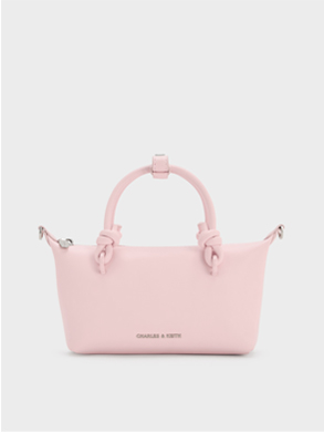 Women’s Sammie Knotted-Handle Tote Bag in Sea Salt Blue – CHARLES & KEITH