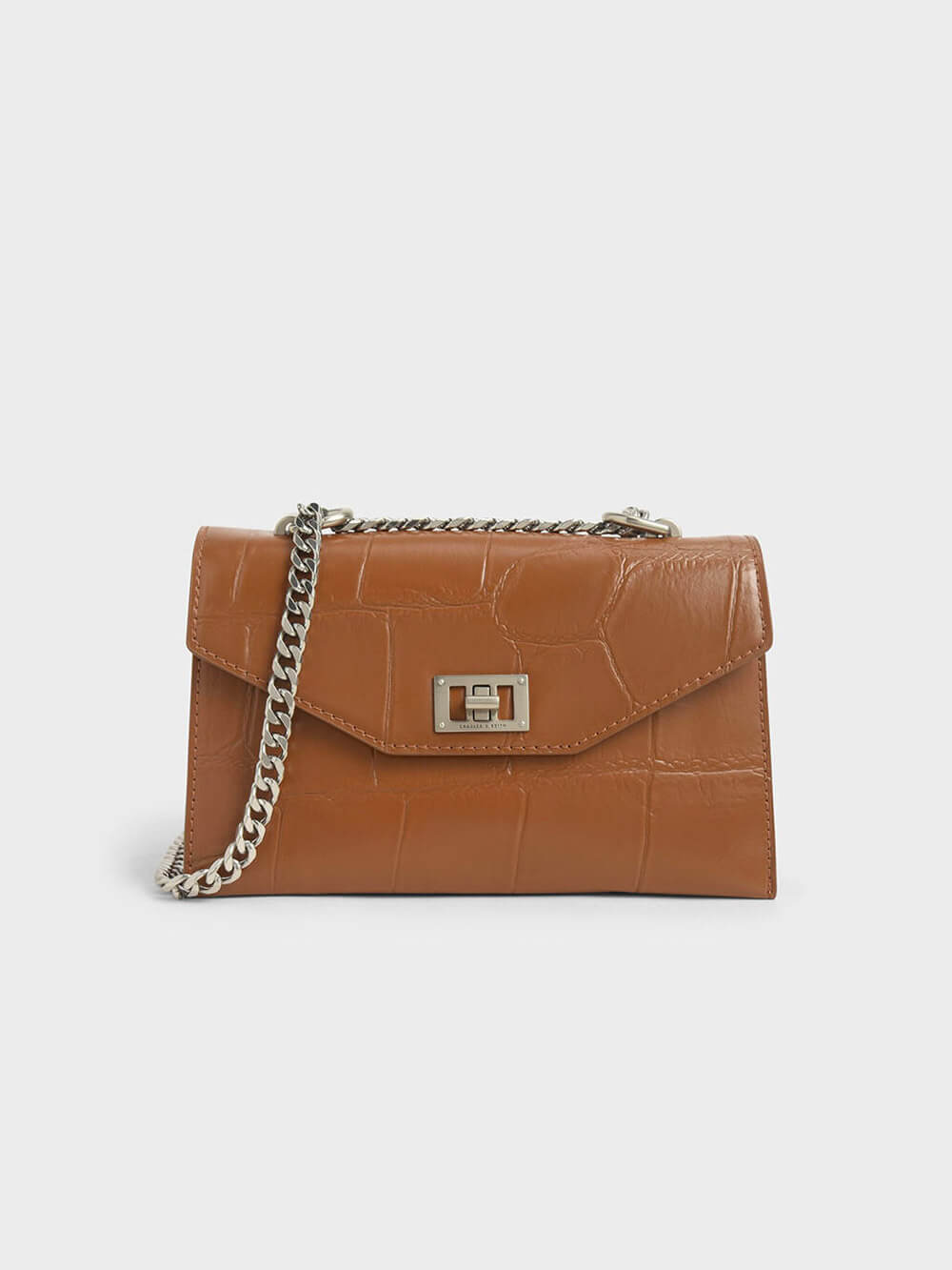 charles and keith turn lock tote bag
